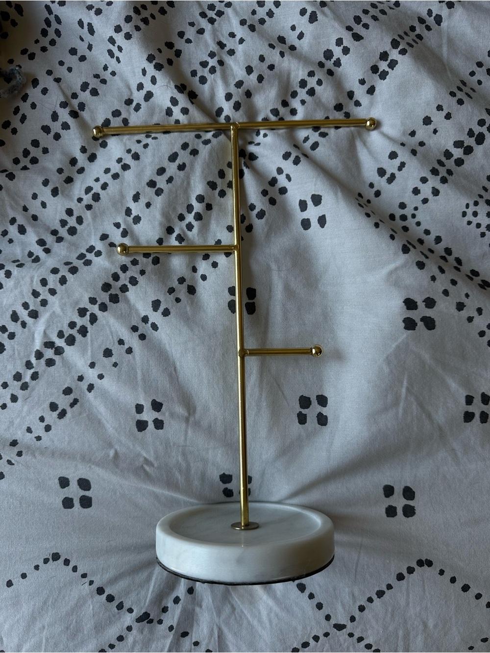 Gold & Marble Jewelry Display